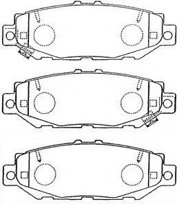 Imagine set placute frana,frana disc AISIN A2N059