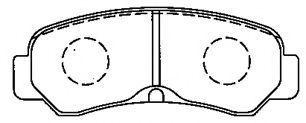 Imagine set placute frana,frana disc AISIN A2N076