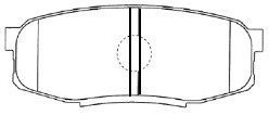 Imagine set placute frana,frana disc AISIN A2N159