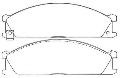 Imagine set placute frana,frana disc AISIN ASN-167