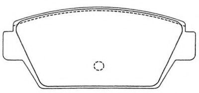 Imagine set placute frana,frana disc AISIN ASN-224