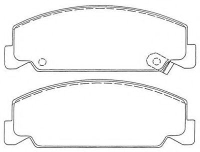 Imagine set placute frana,frana disc AISIN ASN-227