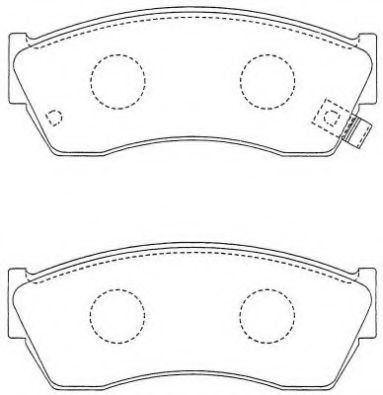 Imagine set placute frana,frana disc AISIN ASN-238