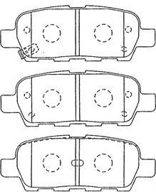 Imagine set placute frana,frana disc AISIN B2N064