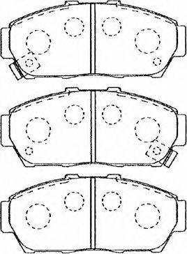 Imagine set placute frana,frana disc AISIN C1N024