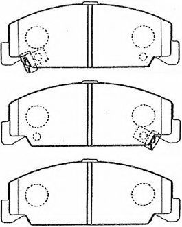 Imagine set placute frana,frana disc AISIN C1N036