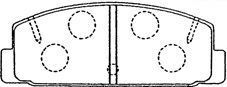 Imagine set placute frana,frana disc AISIN E2N033