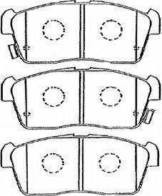 Imagine set placute frana,frana disc AISIN G1N006