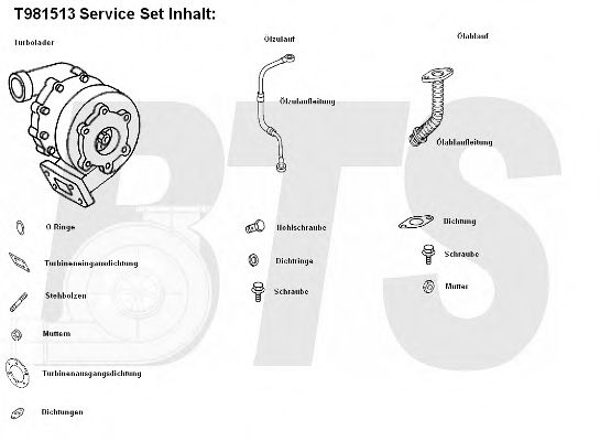 Imagine Compresor,sistem de supraalimentare BTS Turbo T981513