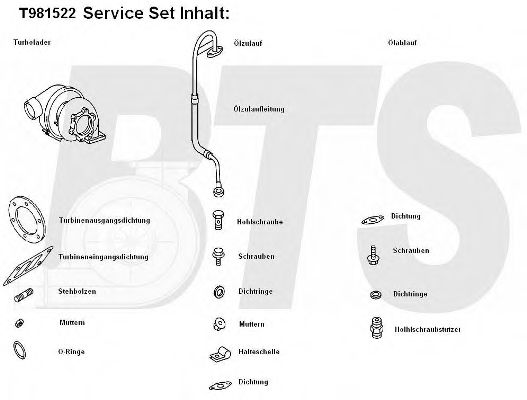 Compresor,sistem de supraalimentare BTS Turbo T981522BL