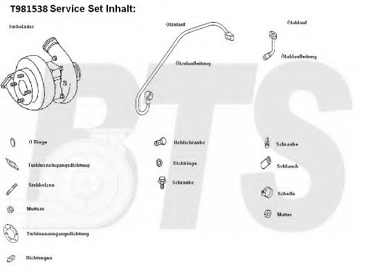 Imagine Compresor,sistem de supraalimentare BTS Turbo T981538