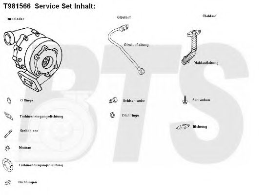 Compresor,sistem de supraalimentare BTS Turbo T981556BL