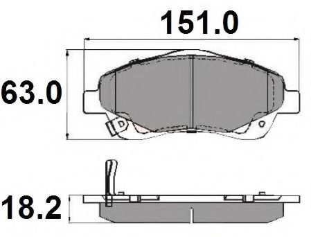 Imagine set placute frana,frana disc NATIONAL NP2061