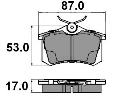 Imagine set placute frana,frana disc NATIONAL NP2136