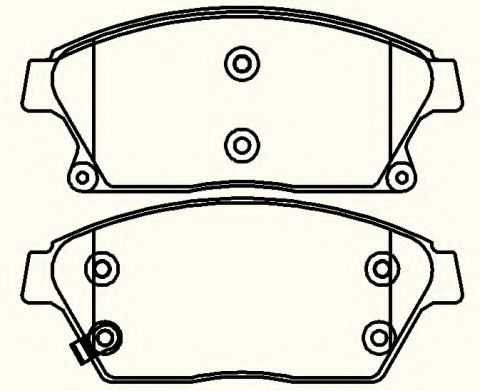 Imagine set placute frana,frana disc NATIONAL NP2506