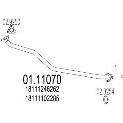 Imagine Racord evacuare MTS 01.11070