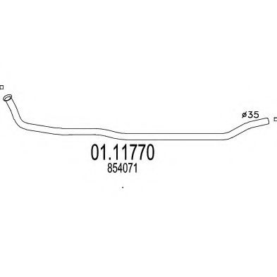 Racord evacuare MTS 01.11770