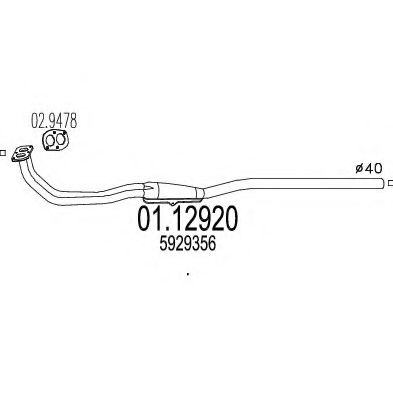 Racord evacuare MTS 01.12920