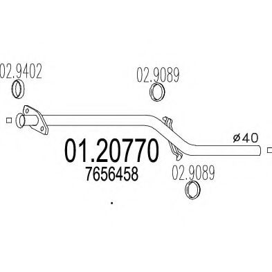Racord evacuare MTS 01.20770