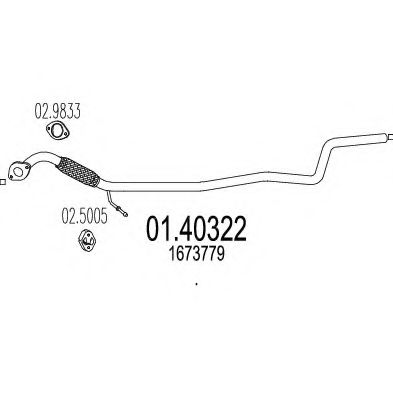 Racord evacuare MTS 01.40322