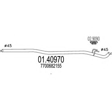 Imagine Racord evacuare MTS 01.40970