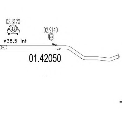 Imagine Racord evacuare MTS 01.42050