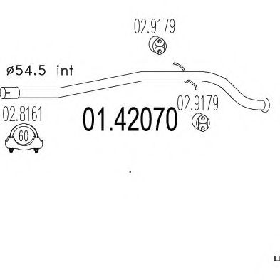 Racord evacuare MTS 01.42070