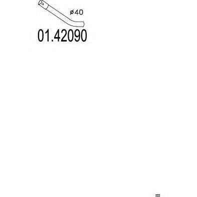 Imagine Racord evacuare MTS 01.42090