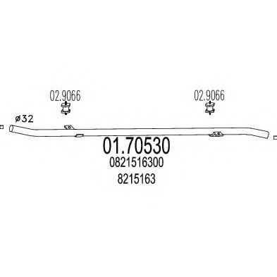 Imagine Racord evacuare MTS 01.70530