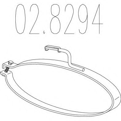 Conector teava, sistem de esapament MTS 02.8294