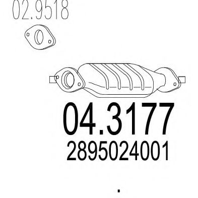 Catalizator MTS 04.3177
