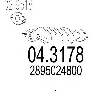 Catalizator MTS 04.3178
