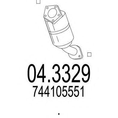 Catalizator MTS 04.3329