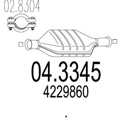 Catalizator MTS 04.3345