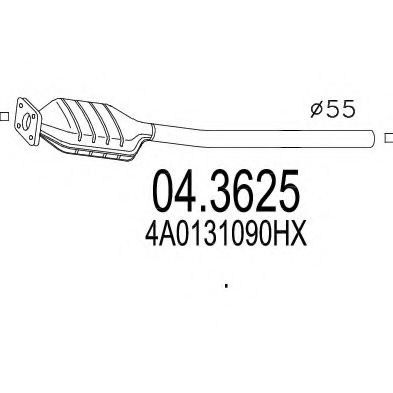 Catalizator MTS 04.3625