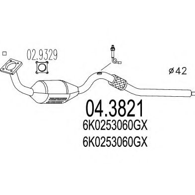 Imagine Catalizator MTS 04.3821