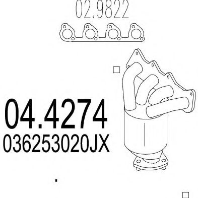 Imagine Catalizator MTS 04.4274