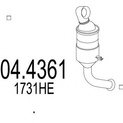 Catalizator MTS 04.4361