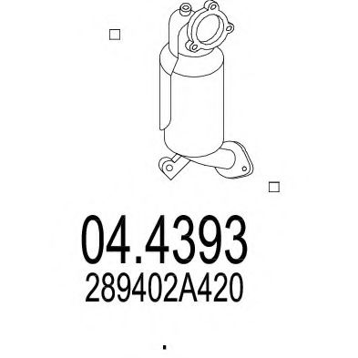 Catalizator MTS 04.4393