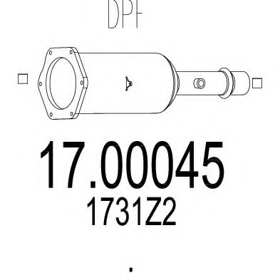 Imagine Filtru funingine/particule, sist.de esapament MTS 17.00045