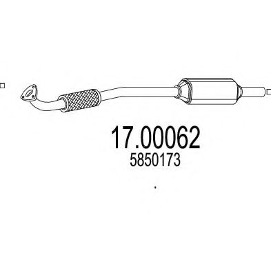 Filtru funingine/particule, sist.de esapament MTS 17.00062