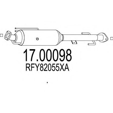 Filtru funingine/particule, sist.de esapament MTS 17.00098