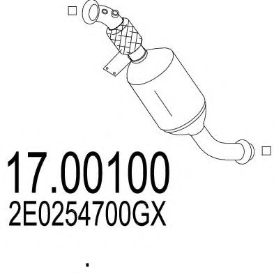 Filtru funingine/particule, sist.de esapament MTS 17.00100
