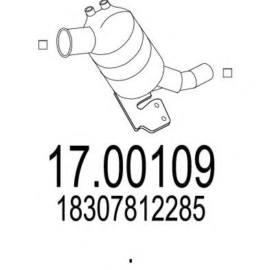 Filtru funingine/particule, sist.de esapament MTS 17.00109