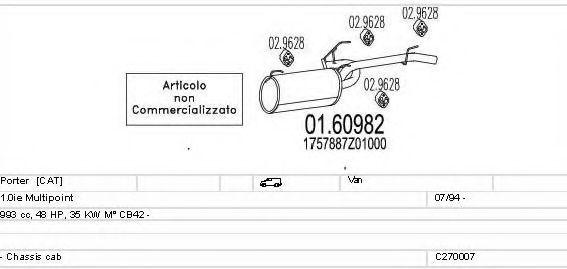 Sistem de esapament MTS C270007010916