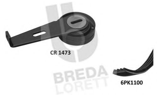 Imagine Set curea transmisie cu caneluri BREDA LORETT KCA0014