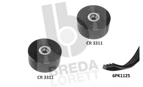 Imagine Set curea transmisie cu caneluri BREDA LORETT KCA0037