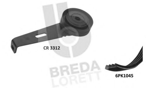 Imagine Set curea transmisie cu caneluri BREDA LORETT KCA0056