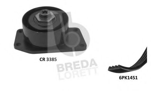 Imagine Set curea transmisie cu caneluri BREDA LORETT KCA0064