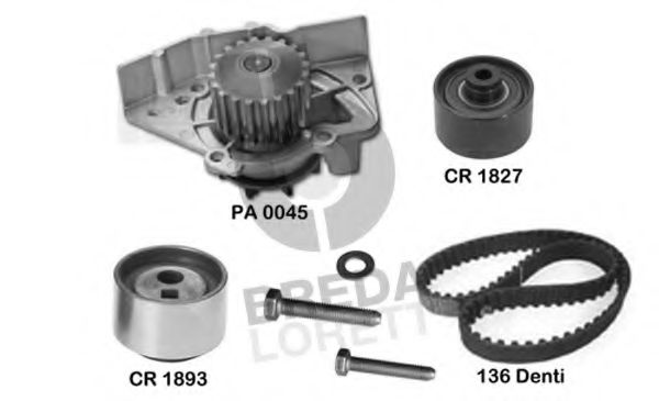 Imagine Set pompa apa + curea dintata BREDA LORETT KPA0102A